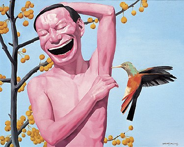 Yue Minjun Yellow Fruits